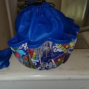 Blue bingo bag